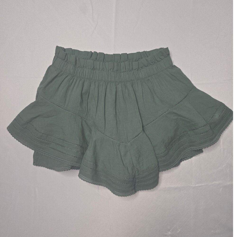 Aerie Rock N Ruffled Mini Skort in Sage Green Color Size S